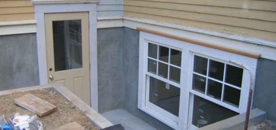 Installation of basement siding
